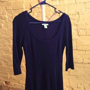 Long-Sleeved Black Dress